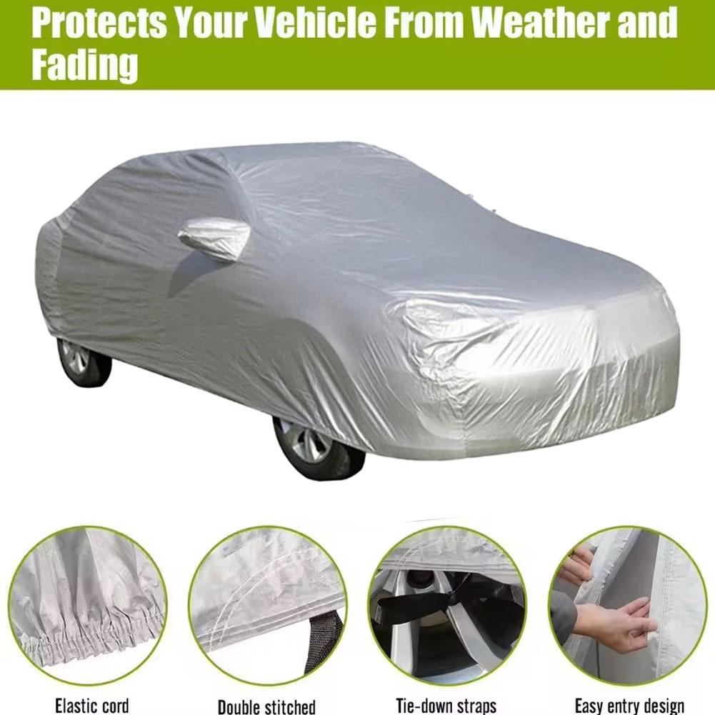 Vollgarage Autoabdeckung Sonne Außen Sonnenschutz Hitze Sonne Styling Staubdicht Schutz Anti-UV UV Kratzfest Universal T7K5