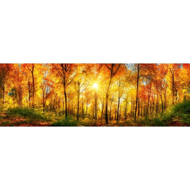 Abstract Landschap Boom Olieverf op Canvas Bos Zonneschijn Posters en Prints voor Woonkamer Nachtkastje Schildering Huis Decoratie