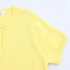 Women's Cross-Border Bow Button-Up Short Sleeve Knit Cardigan Sweater