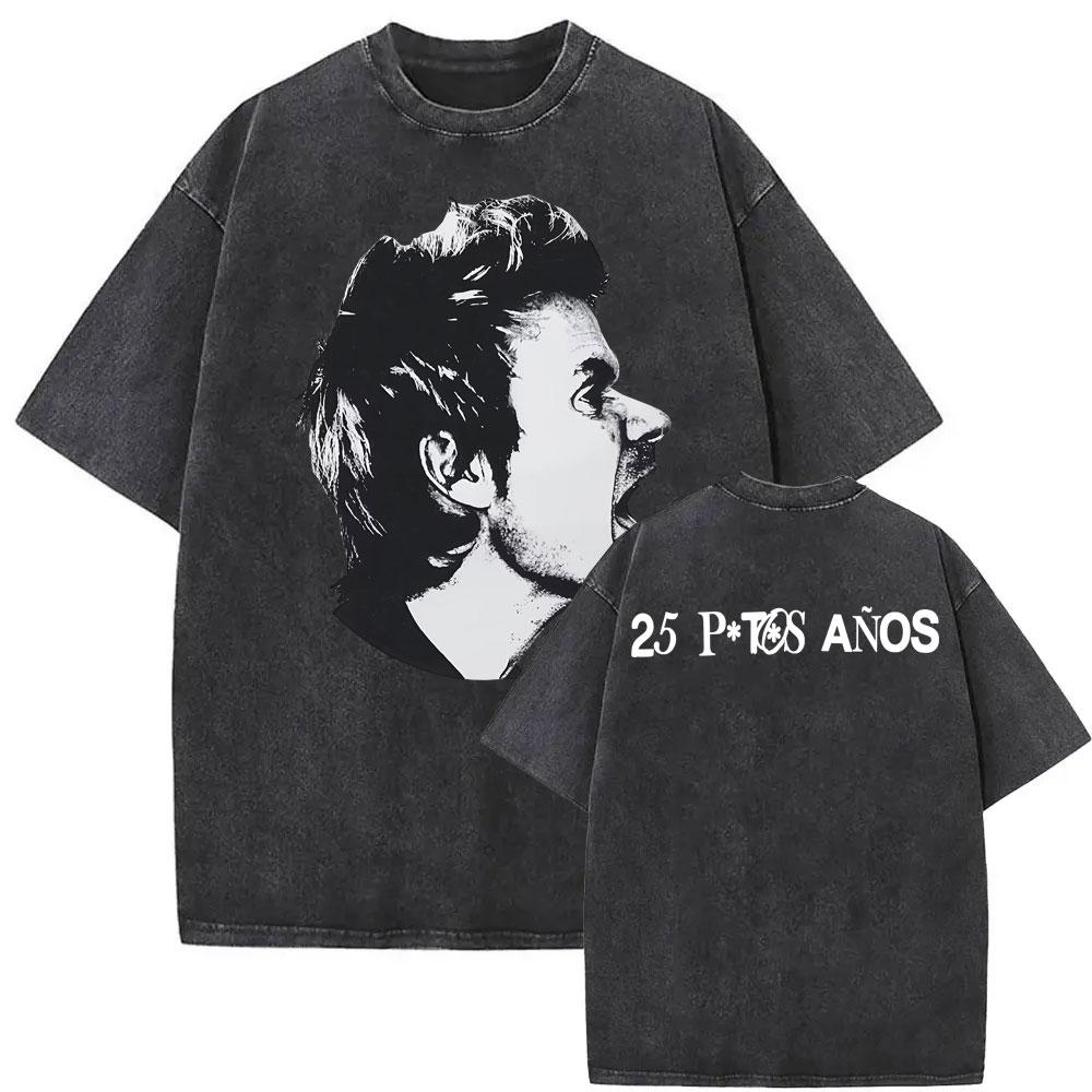 

Dani Martn Concierto Aos Album Tour Tshirts Men Women High Street Hip Hop Punk T Shirt Vintage Washed Short Sleeve Tshirt S
