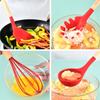 12 piece wooden handle silicone kitchenware set for simple kitchen style cooking with storage bucket and boxed kitchenware set