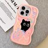 Case for iPhone 11 15 Plus 13 14 8 XR 16 Pro Max 17 Air 12 Soft Phone Cover Cartoon Cute Cat