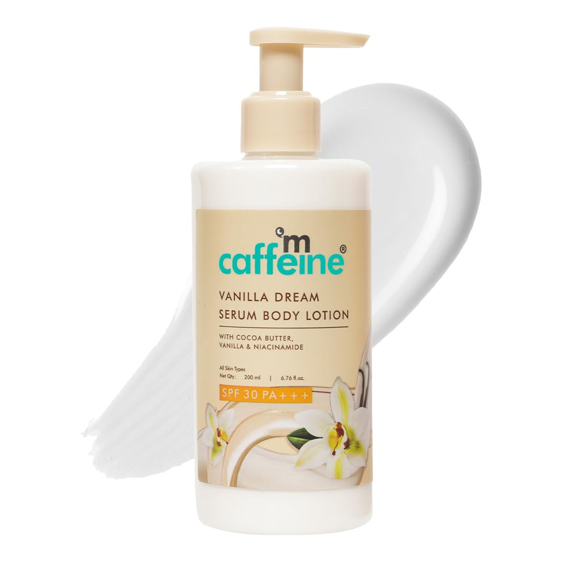 

Mcaffeine Vanilla Dream Serum Body Lotion SPF 30 PA+++ For Women And Men With UVA UVB Protection 200 Ml