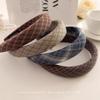 Korean Retro Plaid Headband - Women's 2025 Light Luxury, Versatile, High Skull Comfort