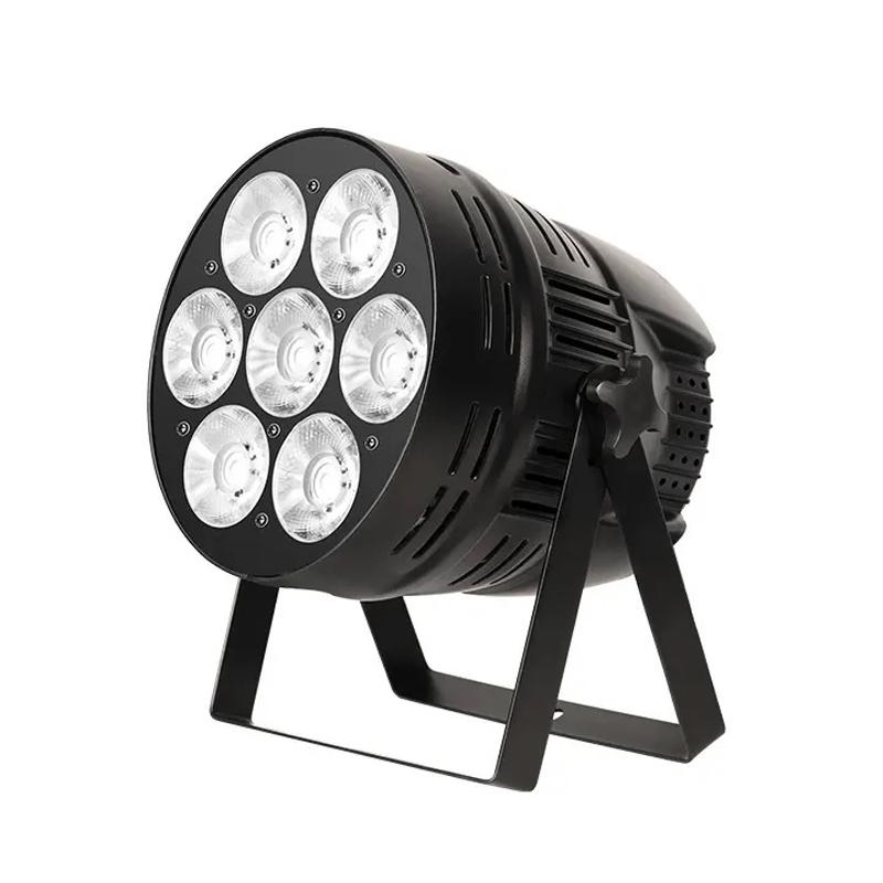 High Power 7*50W LED COB Dual Color Warm White Gloss Stage Audience Par Light DMX Control For Wedding Party Show