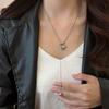 Trend Heart Pendant Drawstring Necklace For Women Korean  Long Adjustable Sweater Chain Aesthetic Jewelry Accessories