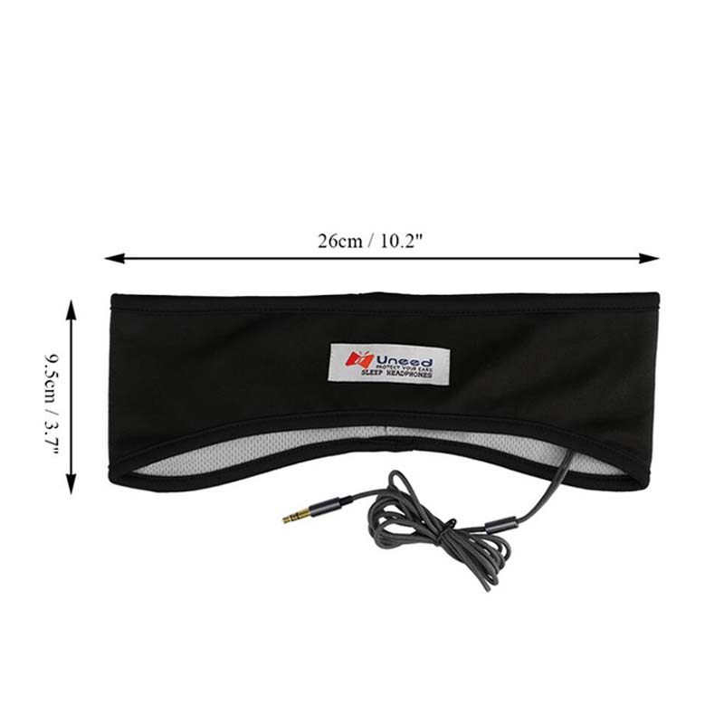 Sports Earphone Sleeping Mask Anti-noise Headphone Headband  3.5mm Wired Headset Music Player for Smartphone PC