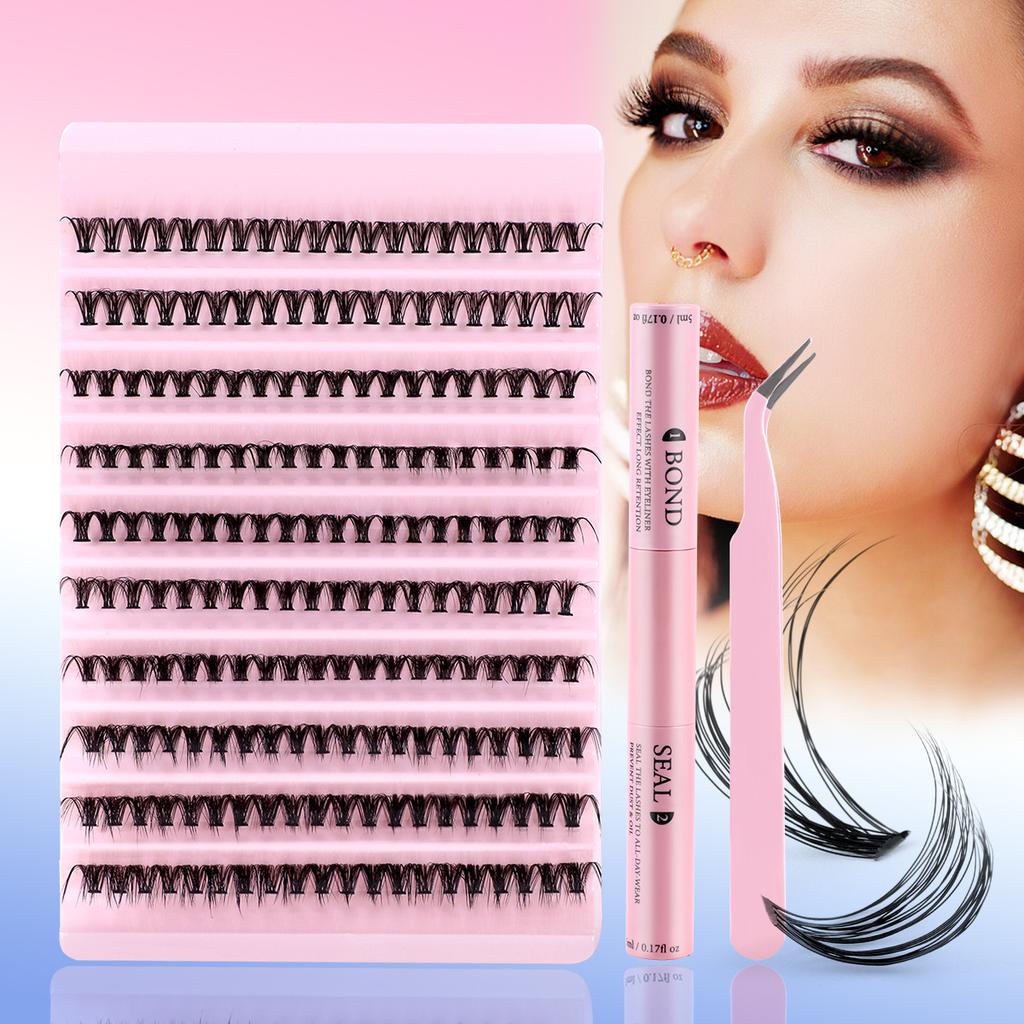 Diy Single Cluster Of Hot Melt False Eyelashes 200 Clusters Of Simulated Natural Thick Self-Married Eyelashes