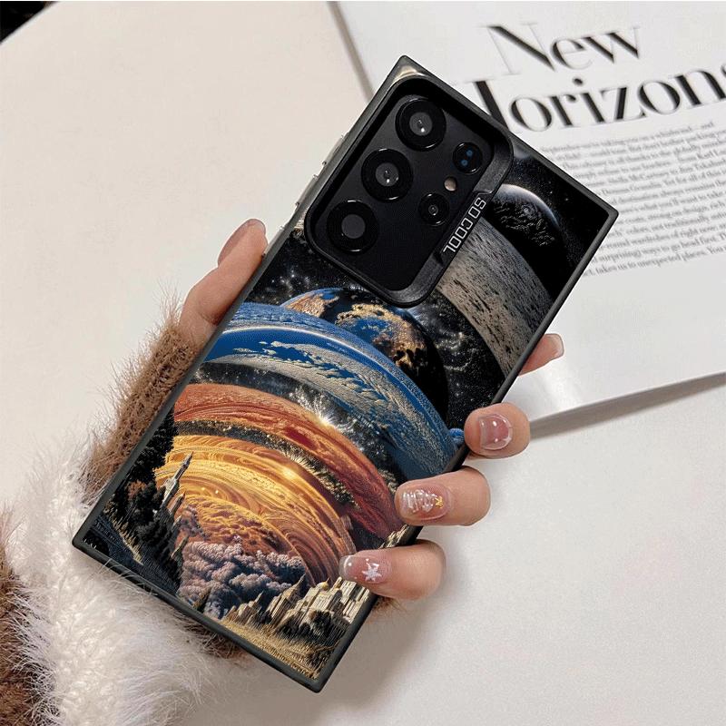 Earth Stars Space Universe Shockproof Phone Case for Samsung Galaxy S26 Edge S25 Ultra S24 FE S23 Plus S21 Cover Anti Fall Funda