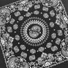 Trifong Paisley Bandana Black Cotton 100% Quick Dry 55cm x 55cm