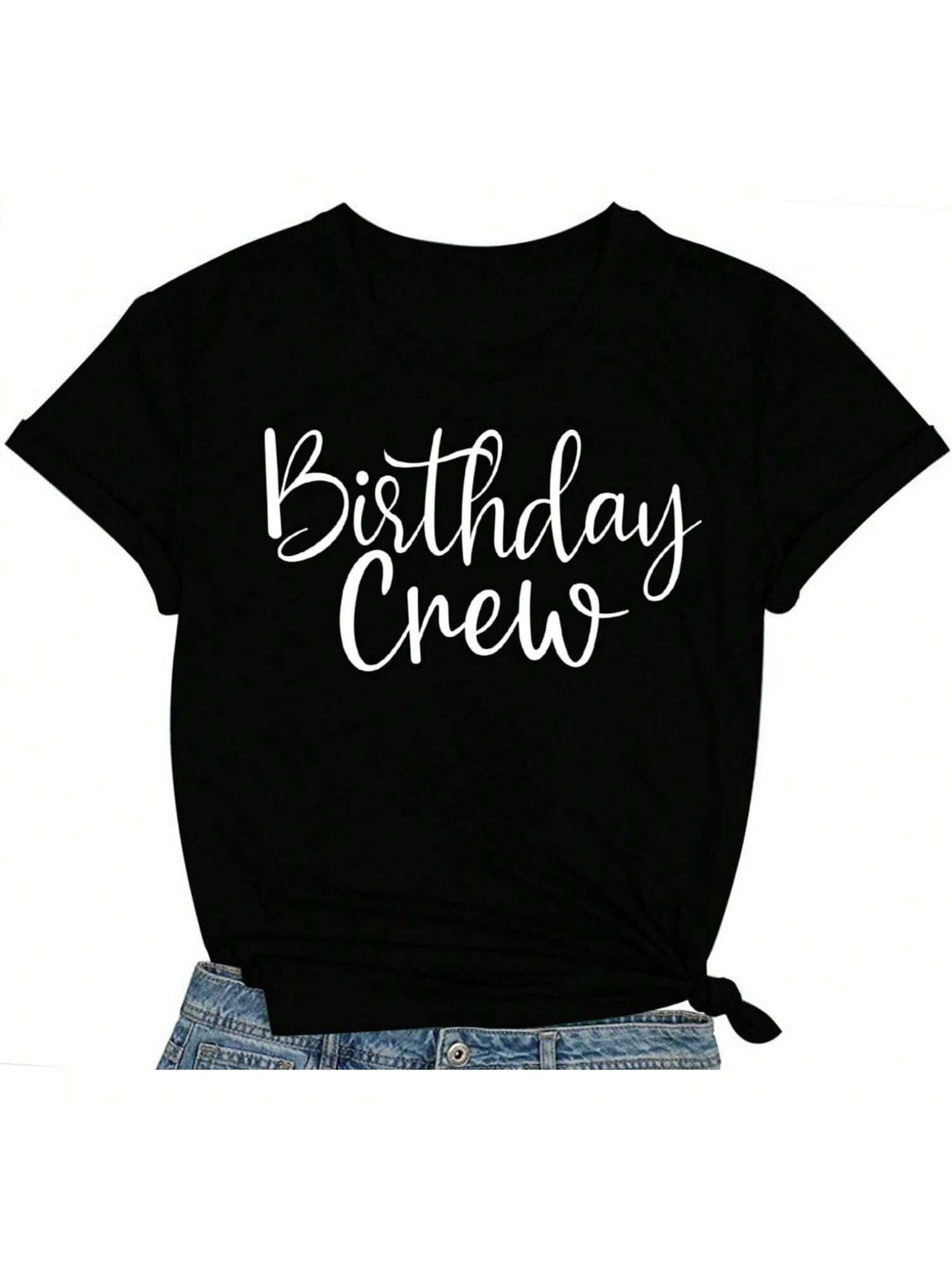 Birthday Shirts For Women It s My Birthday Crew T-Shirt Party Squad Tee Tops S разноцветный