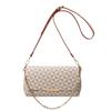 New Women's Bag Fashionable Retro Printed Plaid Small Square Bag Versatile Chain Single Shoulder Messenger Bag
