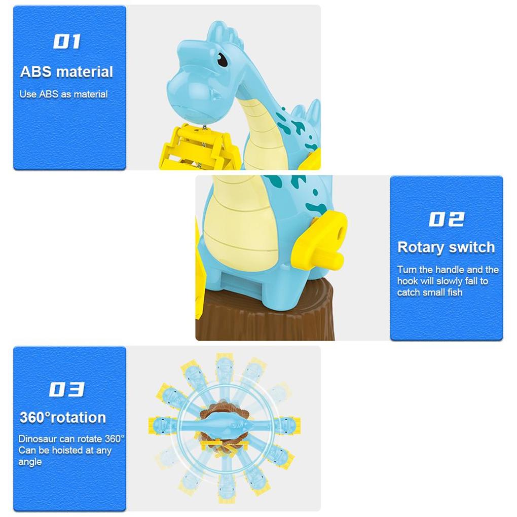 Baby Water Toy Early Educational Parent-child Interaction Dinosaur Puzzle Grabbing Machine Fish Toys Kindergarden Supplies