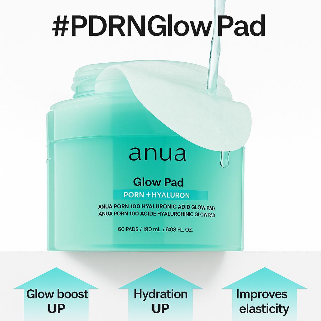 Olive Young Anua PDRN 100 Hyaluronic Acid Glow Pad