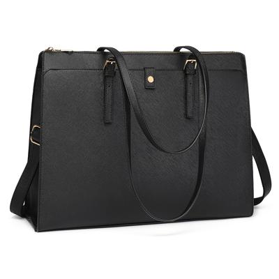 Bolsa Tote Feminina Bosidu, Bolsa de Negócios, Bolsa para Laptop de 15,6 polegadas, Grande Capacidade, Bolsa de Mão, Tamanho A4, Bolsa de Ombro, Impermeável, 2 Vias, Ideal para o Trabalho