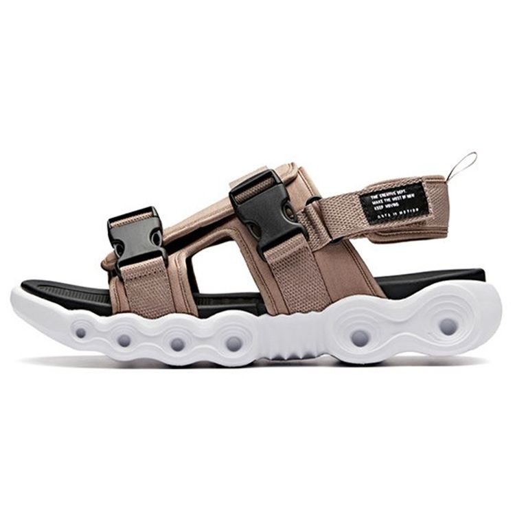 Anta Lifestyle Series Beach Sandals Men Sandals Linen-Gray 91926961-4