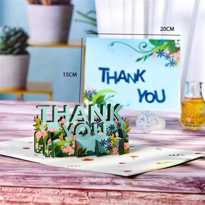 Thanksgiving Day Card 3D Pop Up Thank You Greeting Cards