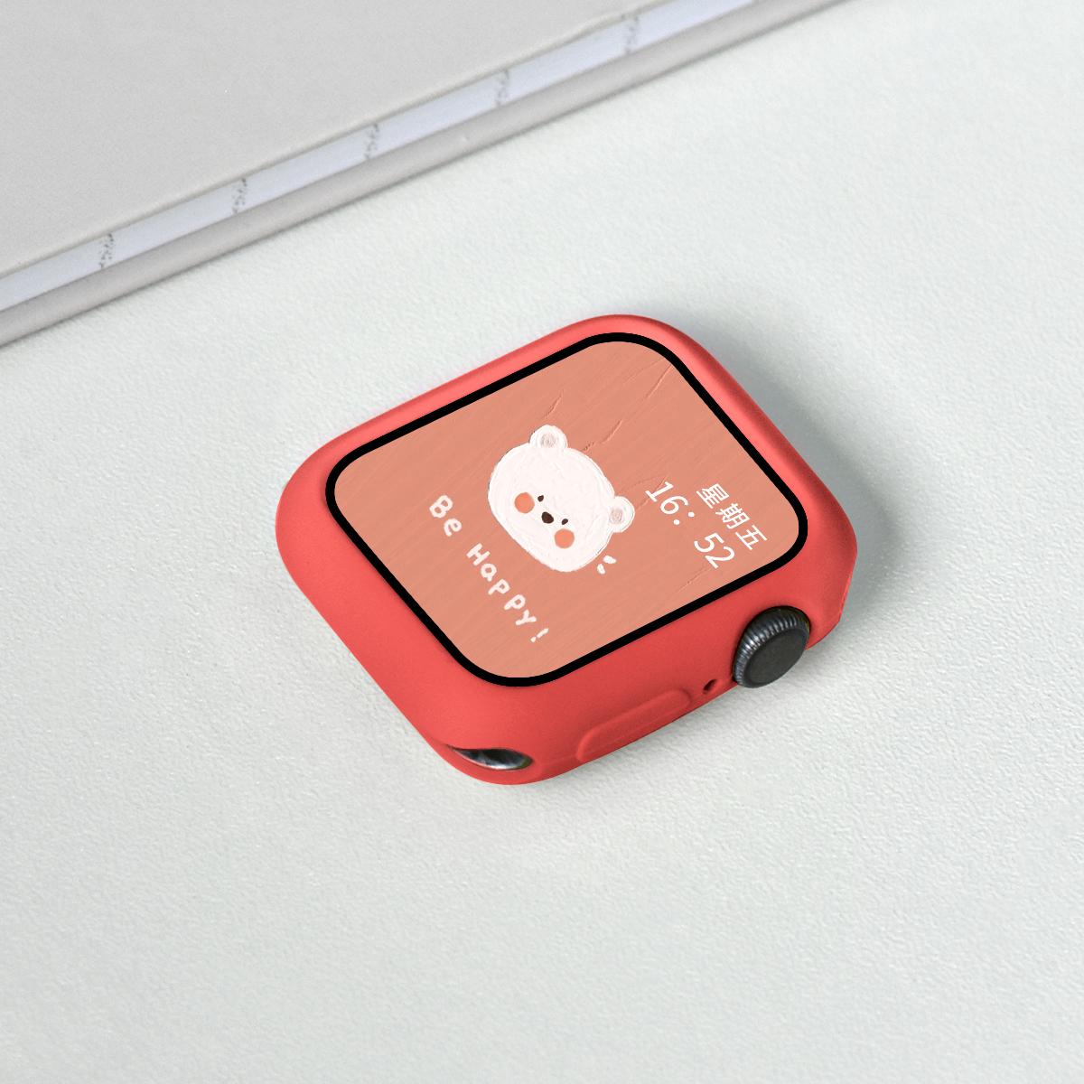

Силиконовый чехол-конфета для Apple Watch Ultra 2 49 мм Cover 9 8 7 6 Se 5 4 45 мм 42 мм Защита Iwatch Series 44 мм 40 мм 41 мм Бампер 40mm красный
