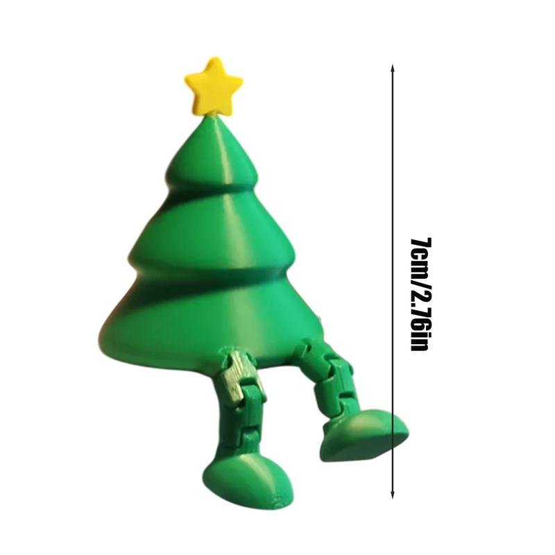 3D printed decoration with movable joints Christmas tree Christmas ball snowman bell ornaments for Bedroom Holiday Decorations