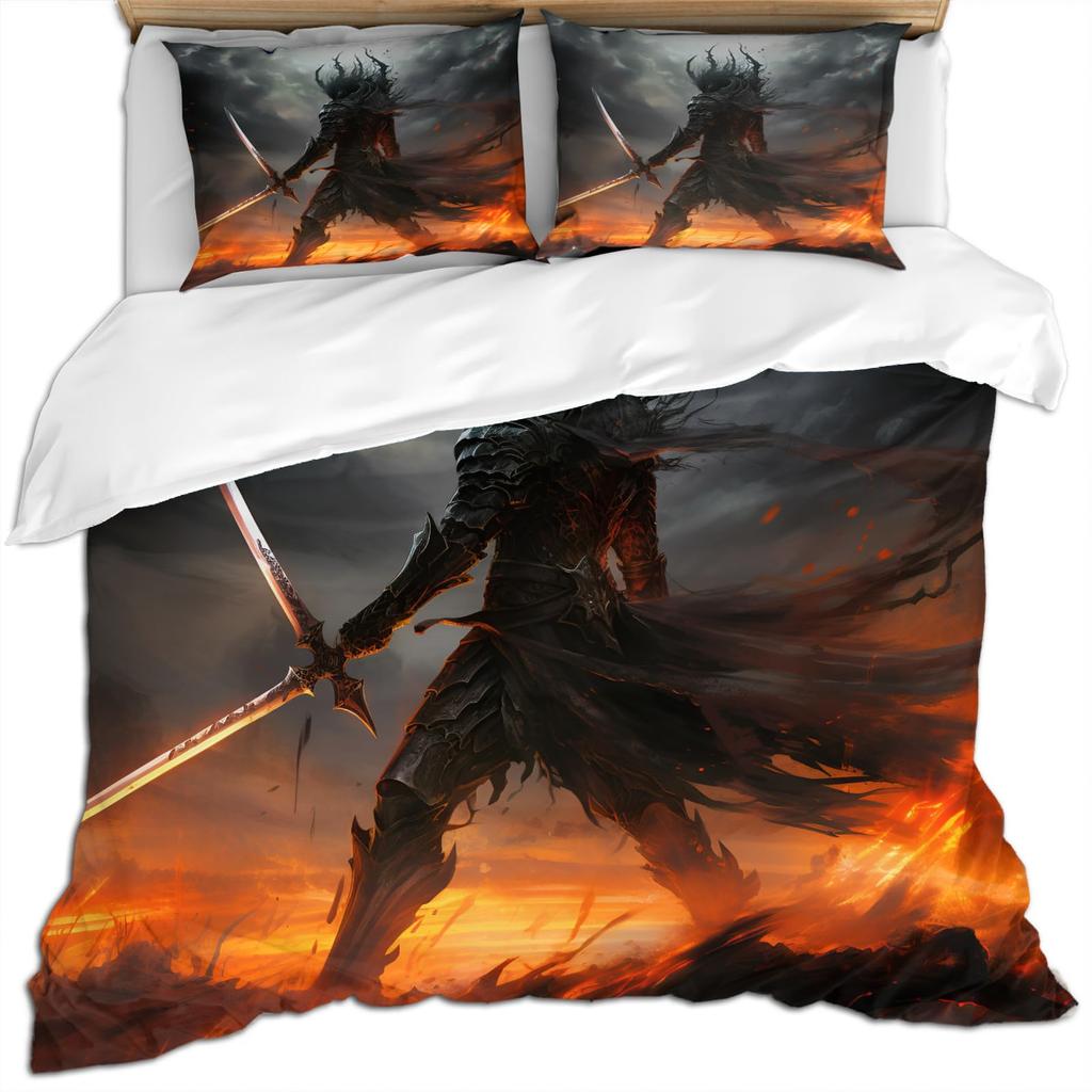 Unicorn Duvet Cover Set For Boys Queen Size Lightweight Down Quilt Covers Bedroom Decor 2 Pillowcases 1 Duvet Cover No Comforter