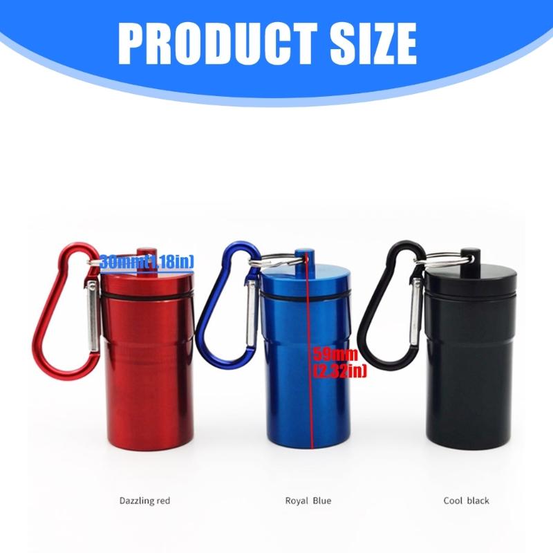 Aluminum Alloy Ashtray with Sealed Cover Hanging Hook OdorProof Holder for Travel Home Use Portable Small Item Container