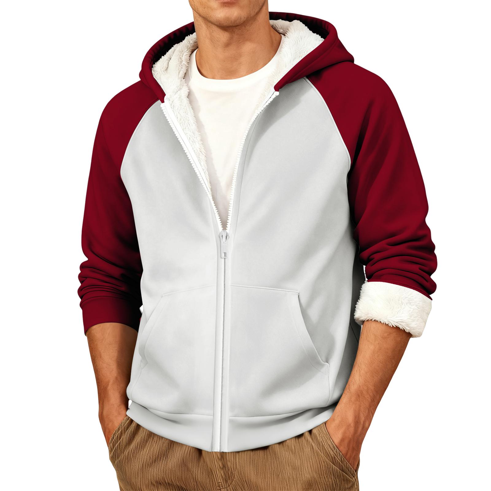 

Чоловіча повсякденна тепла куртка з капюшоном XL білий