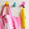 3Pcs Screw Nail Shaped Screw Shaped Hook Plastic Storage Hanger Creative Sticky Hook  Clothes