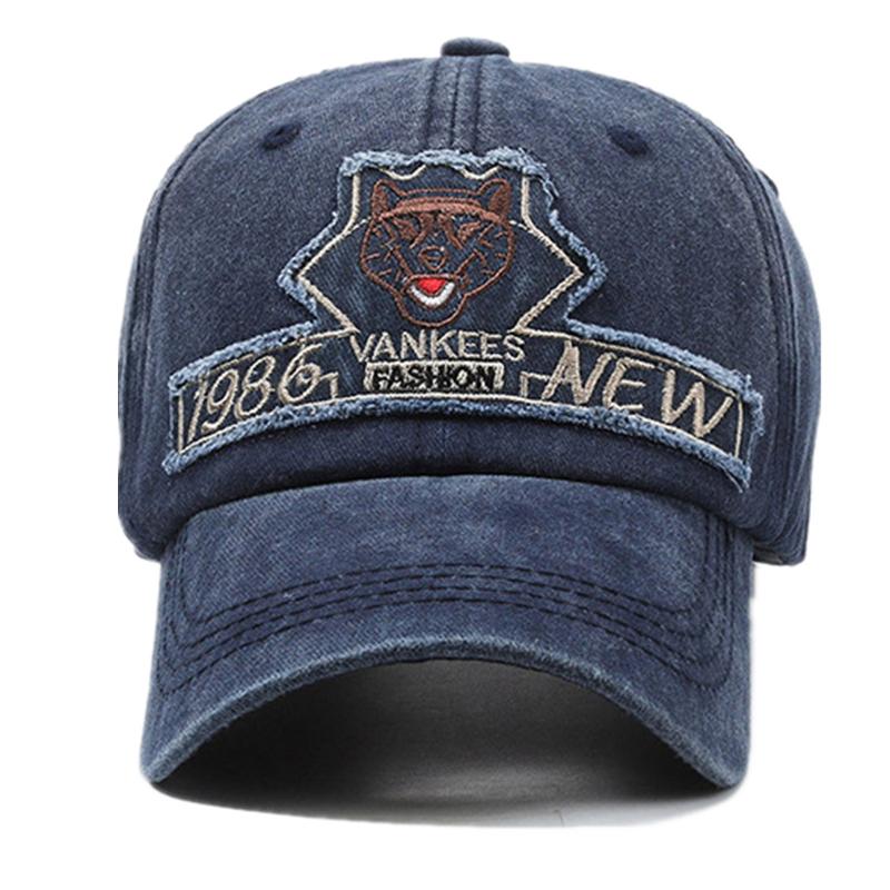 New Unisex Baseball Cap Leopard Head Embroidery Cap Men Women Outdoor Camping Hiking Fishing Dad Hats