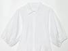 European and American style, new women's clothing, foreign style, fashionable bubble sleeves, nine-point short skirt shirt 6010255