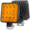 48W 12V 1200LM 6500K Work Light Pods Driving Flood Off Road Lamp Bumper Truck 2x
