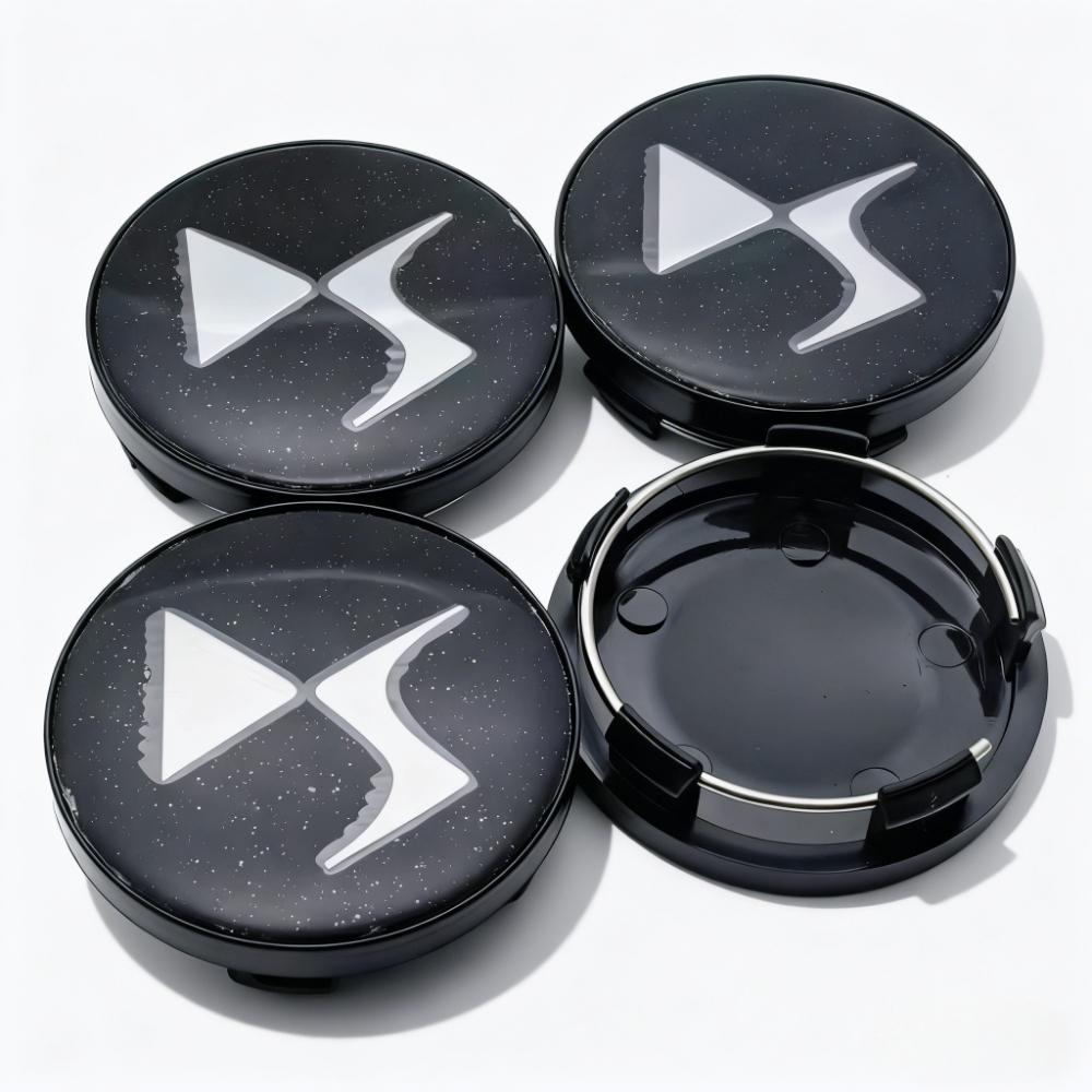 

4pcs DS Logo Emblem Badge Car Wheel Center Caps 58MM 54MM Rim Hubcap Wheel Hub Center Dust Cover Replace Car Styling Accessories DS Logo Badge&4pcs T58 Wheel Caps