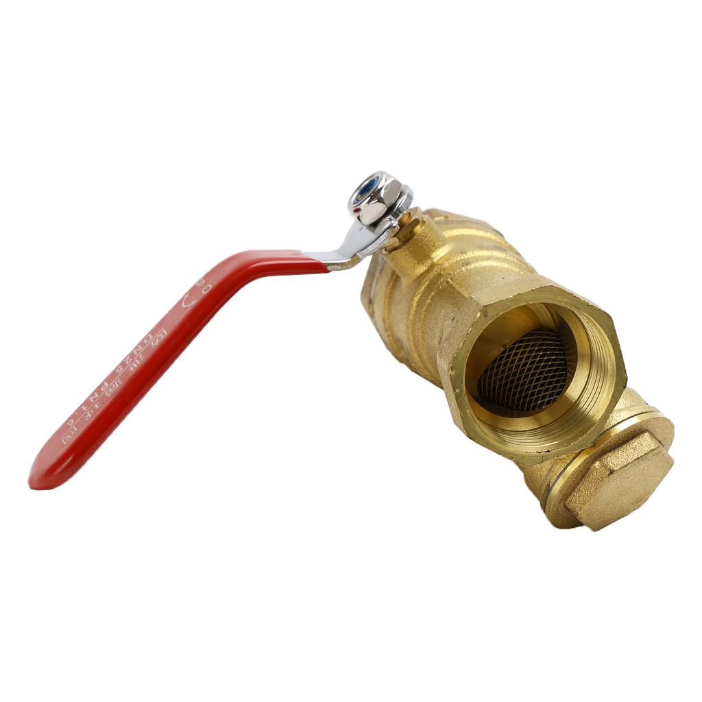 1" BSP Equal Female Thread Brass Y Type Strainer Filter Ball Valve