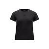 Solid Color Round Neck Casual Slim Fit Short Sleeve T-Shirt Women Tops Dark-Gray J10938C00019M3926952