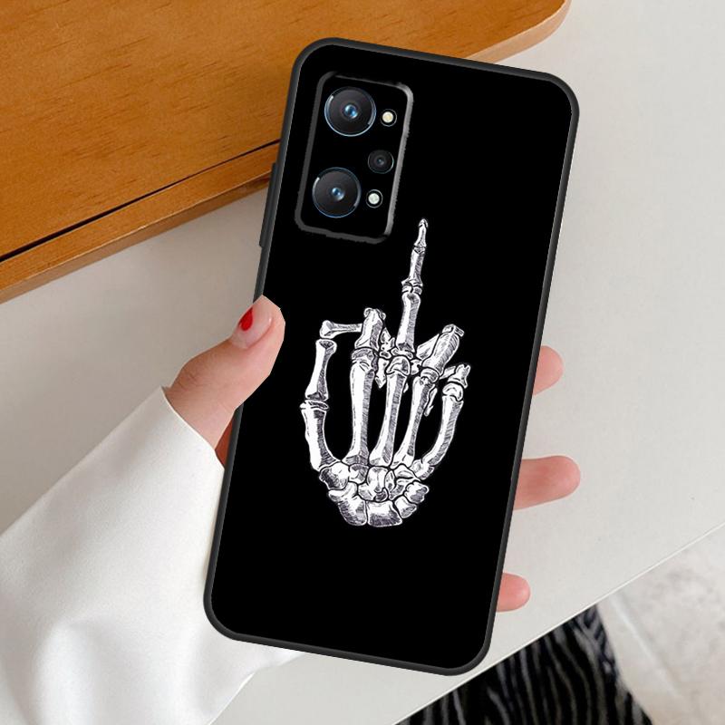 Middle Finger For Realme GT7 GT6 15 Pro 10 11 12 13 14 Pro Plus C65 C63 C61 C55 C51 C53 C35 C75 C67 Case