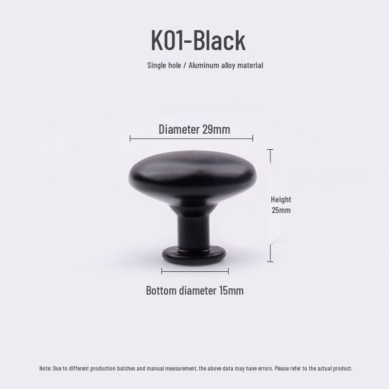 Modern European Style Single-Hole Drawer Pull Handle - Light Luxury Wardrobe & Cabinet Handle