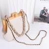 PU Leather Long Detachable Women Shoulder Bag Strap Bag Chain Bag Accessories Metal Braided Chain