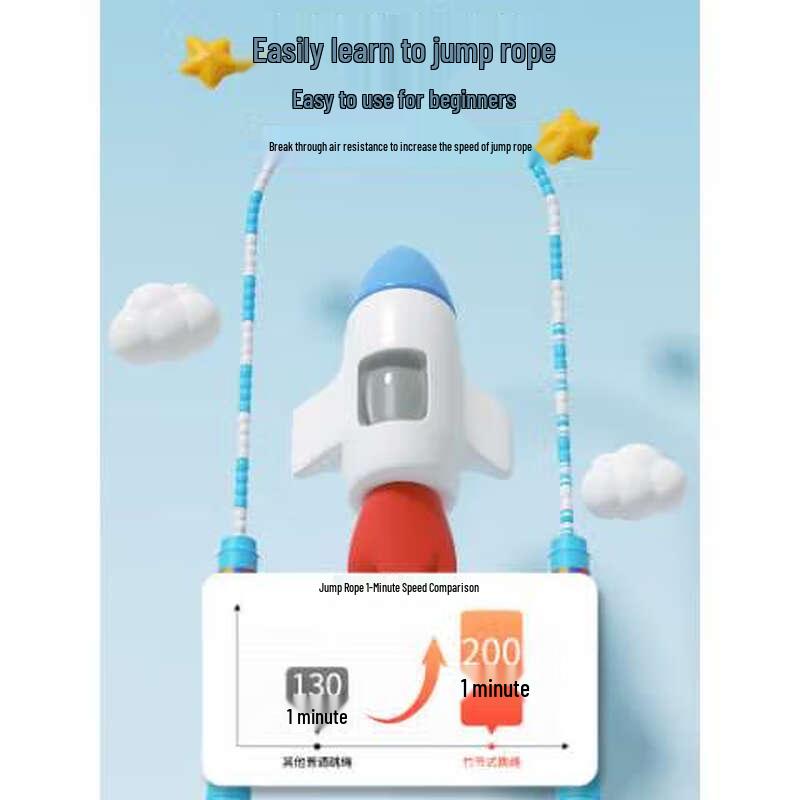 Landong Soft Beaded Adjustable Jump Rope