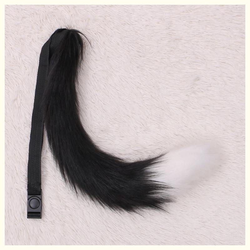 Handmade Cosplay Cat Tail & Cute Fox Accessory Set - Japanese Neko Musume Tie-up Prop
