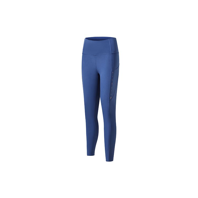 FILA Athletics Yoga Fitness Running Solid Color Leggings Women Leggings Jade-Blue A11W231601F-DB