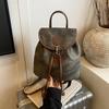 1Pc Korean Version of Retro Casual Foreign Style Backpack for Women's Autumn Fashion and Light Leisure Commuting Small Backpack