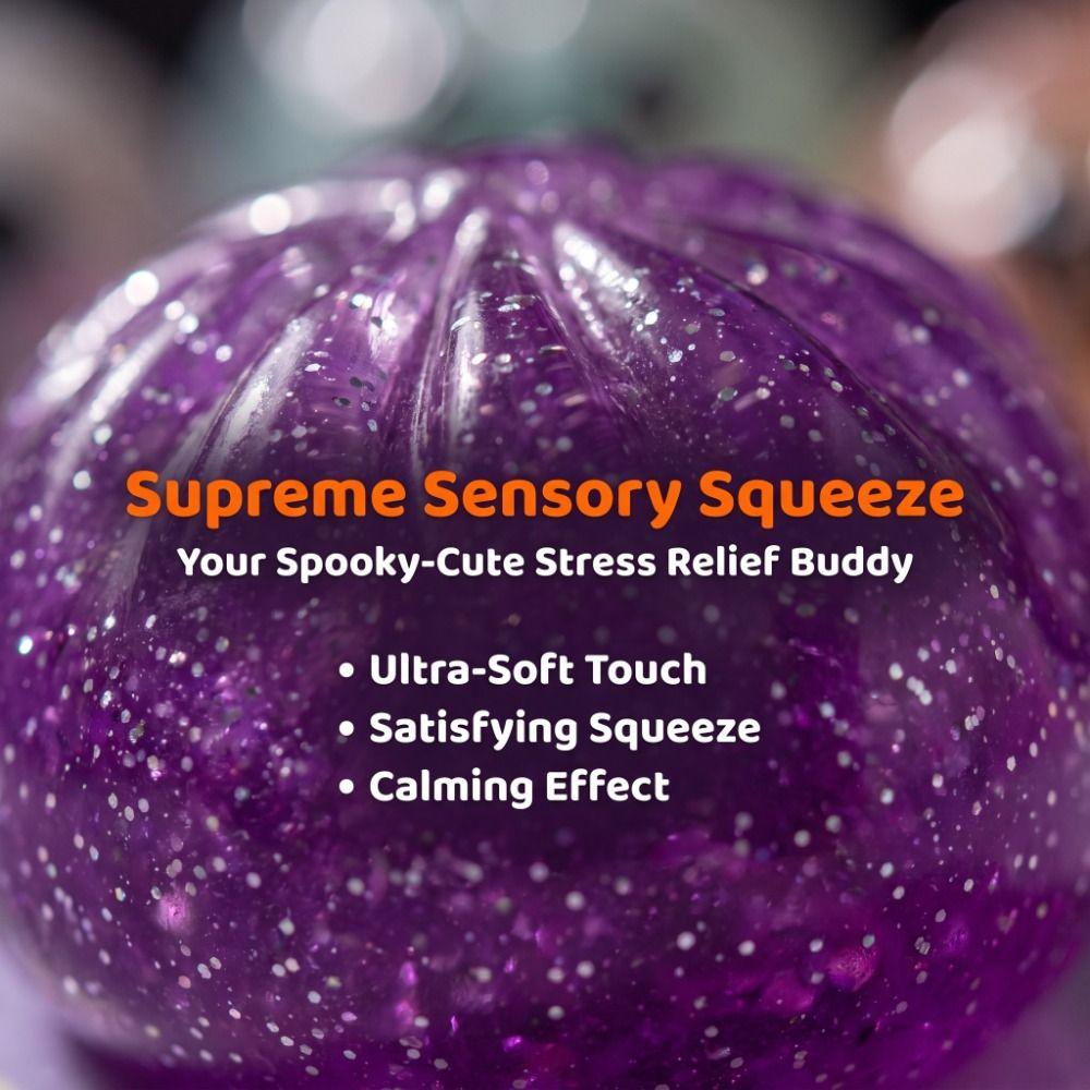 Giant Rainbow Dumpling Squishes Glittering Soft Squishy Toy Squeeze Toy Spooky Ghost