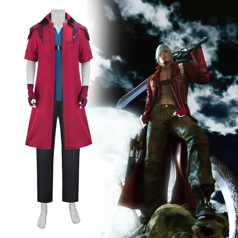 Cry Devil May Dante Cosplay Costume Game Clothes Halloween Performance Stage