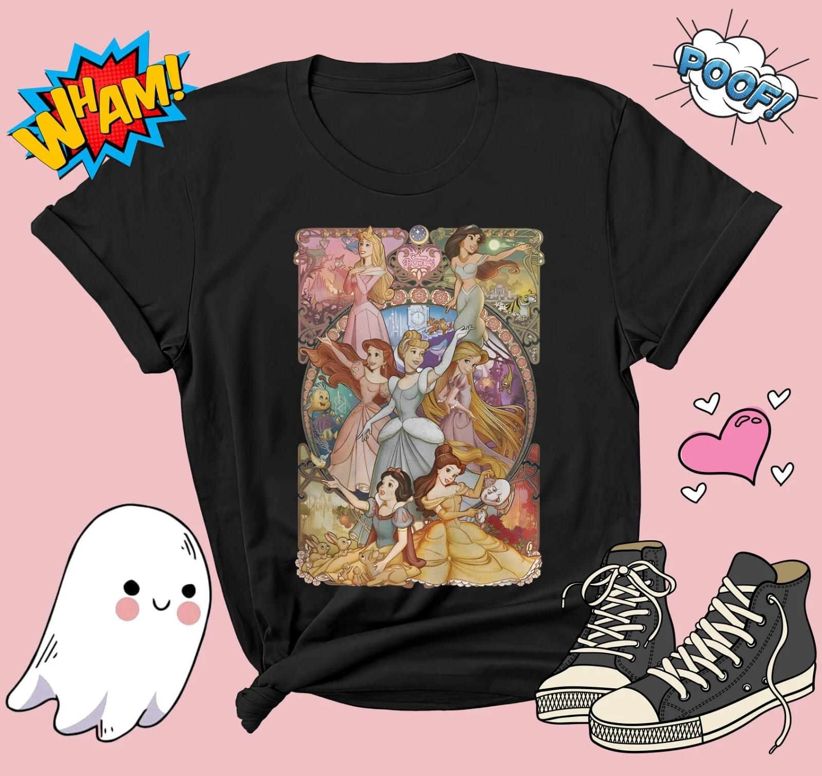 Retro Disney Princess T-shirt T shirt Men Women Unisex Tshirt G686 XXL
