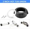 Heaters Pipe Split Nut Replacements For Spa Systems Universals Fitments Includes Fastening Hardware and Watertight Washer
