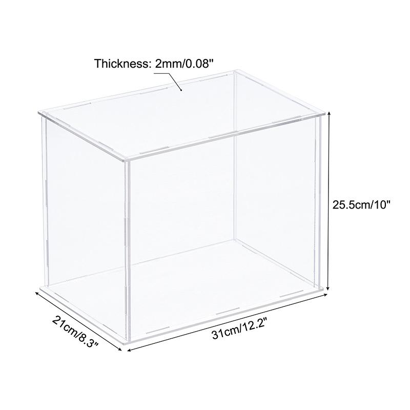 41size Acrylic Display Case for Collectibles Assemble Clear Protection Showcase Cube Storage Box Dustproof Display Organize Toys