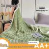 All-Season Coral Fleece Blanket for Office Naps and Sofa