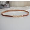 Fashion Waist Belt For Dresses With Zinc Alloy Buckle Summer Accessory For Women