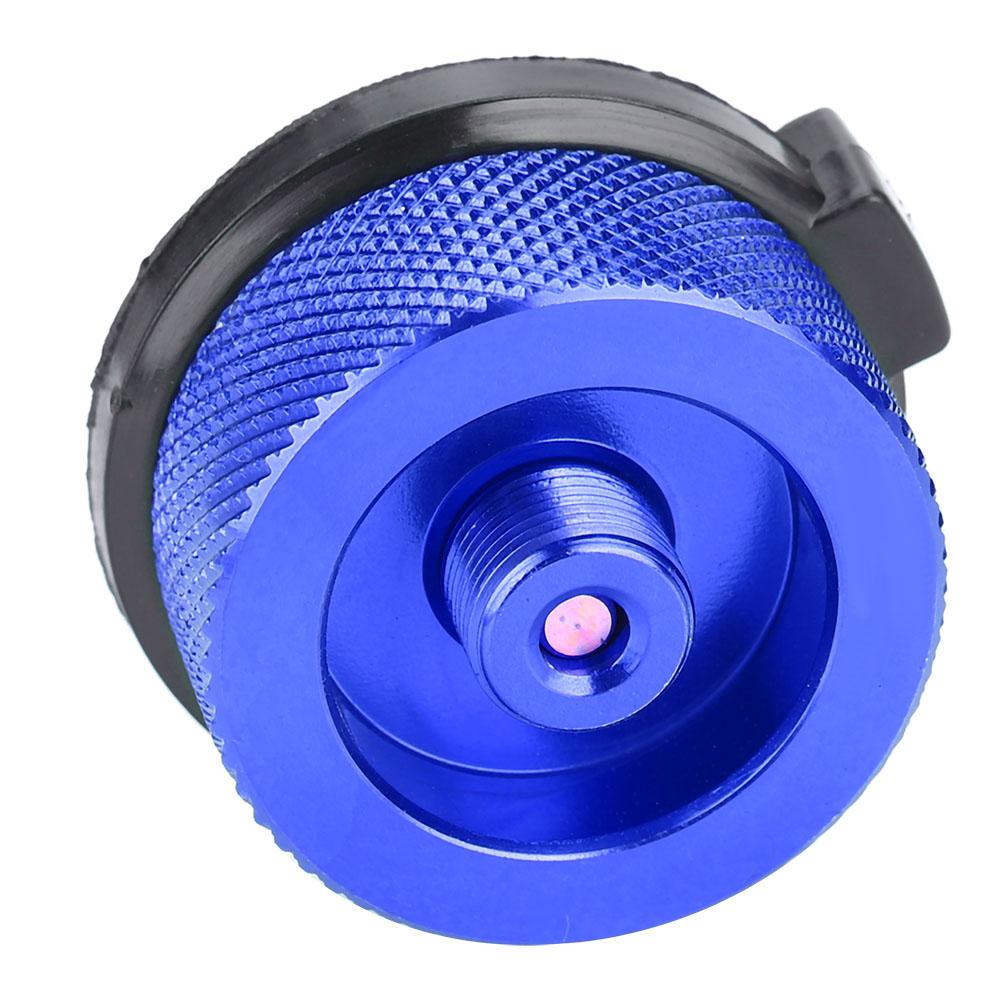 

Outdoor Stove Burners Adaptor Input Screw Type Converter Connector Valve Gas Tank Adapter Blue синій