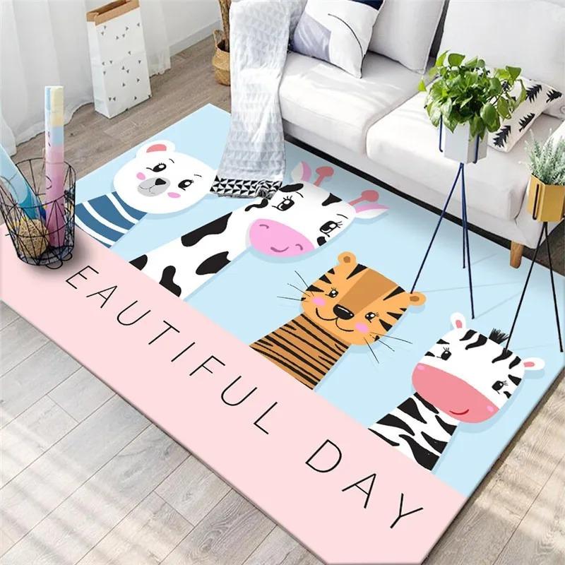 Cute Cartoon Girl Bedroom Floor Mat Decoration Home Living Room Floor Mat