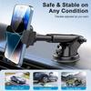 Car Cell Phone Holder Cellphone Mount for Dashboard Windshield Auto Dash Mobile iPhone Stand Support Clip Fit 4.7-7" Smartphone